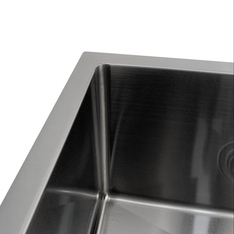 OTTI AXON 52S SINGLE BOWL KITCHEN AND LAUNDRY SINK GUN METAL 520MM