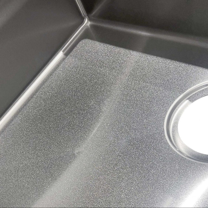OTTI AXON 58S SINGLE BOWL KITCHEN AND LAUNDRY SINK SILVER 580MM
