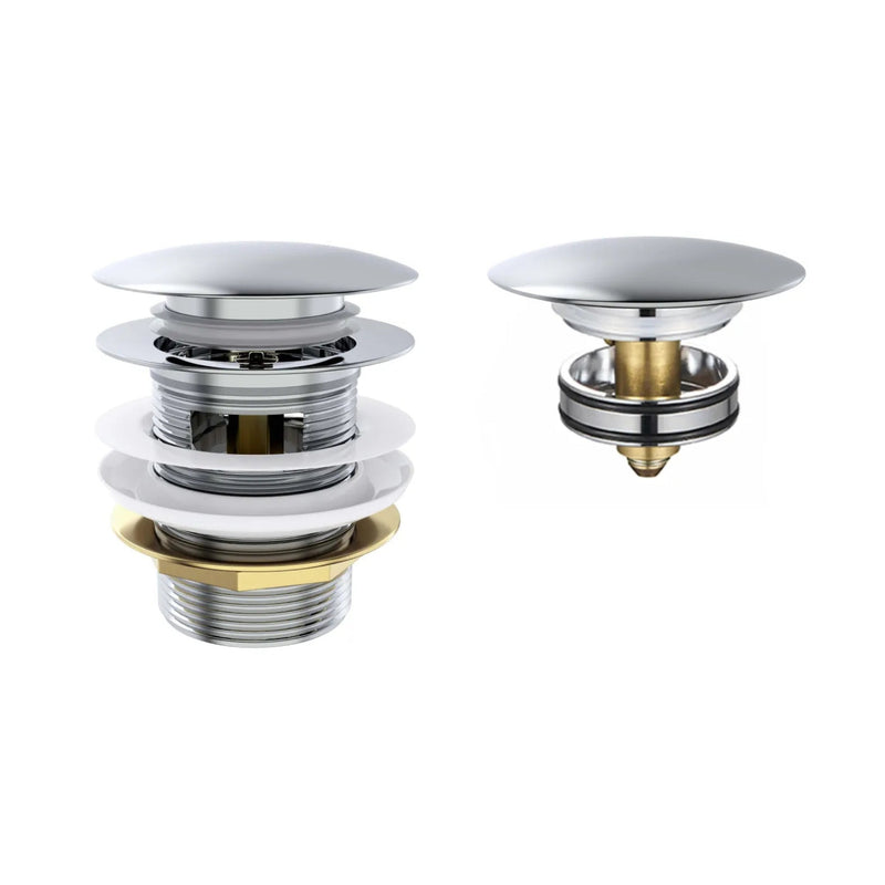 OTTI MUSHROOM PULL-OUT/POP-UP OVERFLOW BATHTUB WASTE 40MM CHROME