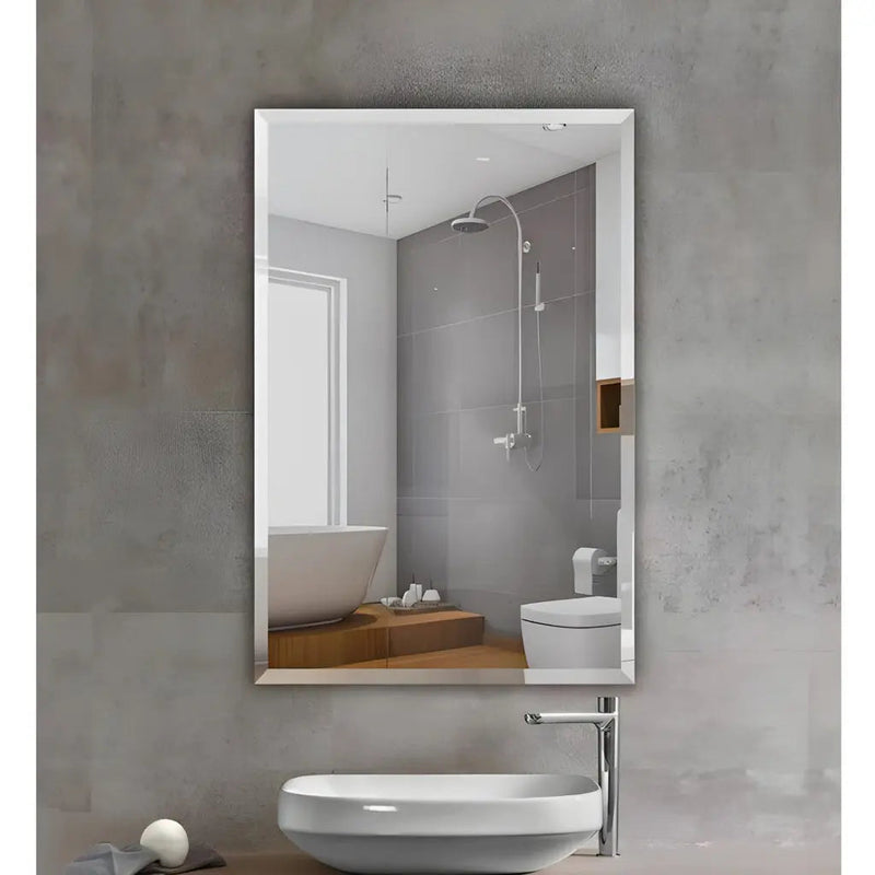 ABS Riva - Riva Bevel Edge Frameless Rectangle Mirror 1200mm (No Hook) - Aqualux Bathrooms