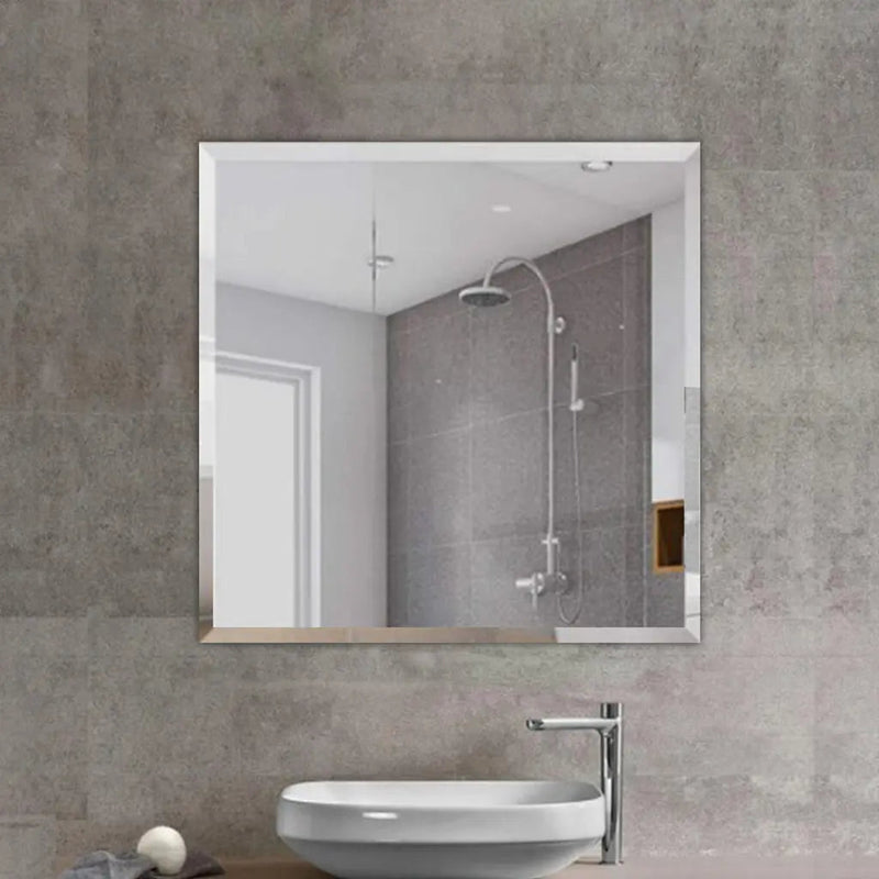 ABS Riva - Riva Bevel Edge Frameless Square Mirror 900mm (No Hook) - Aqualux Bathrooms