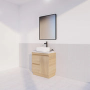 ABS Riva - Riva MFL2 Freestanding Vanity 750mm - Light Oak - Aqualux Bathrooms