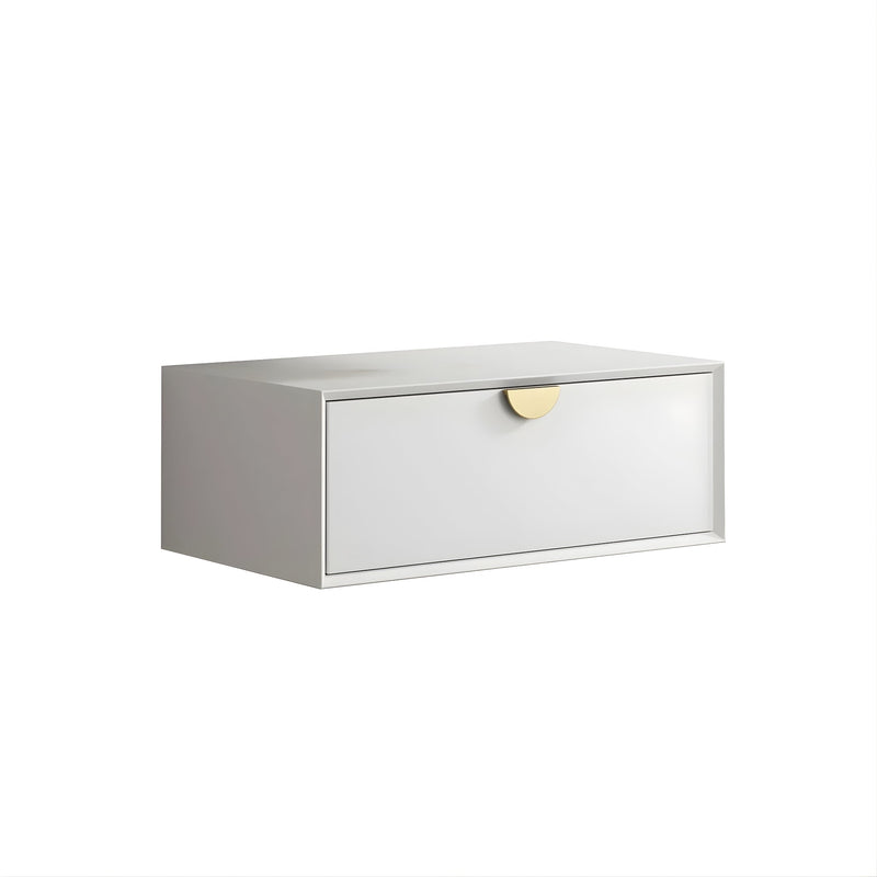 OTTI MOONLIGHT WHITE 750MM SINGLE BOWL WALL HUNG CABINET AND BASIN