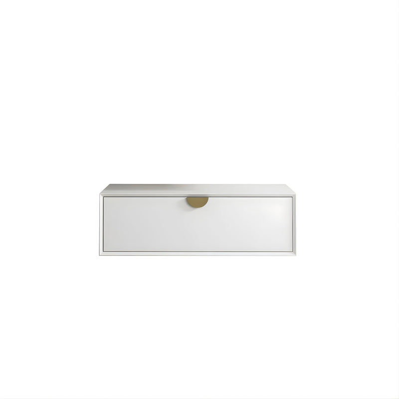 OTTI MOONLIGHT WHITE 900MM SINGLE BOWL WALL HUNG CABINET AND BASIN