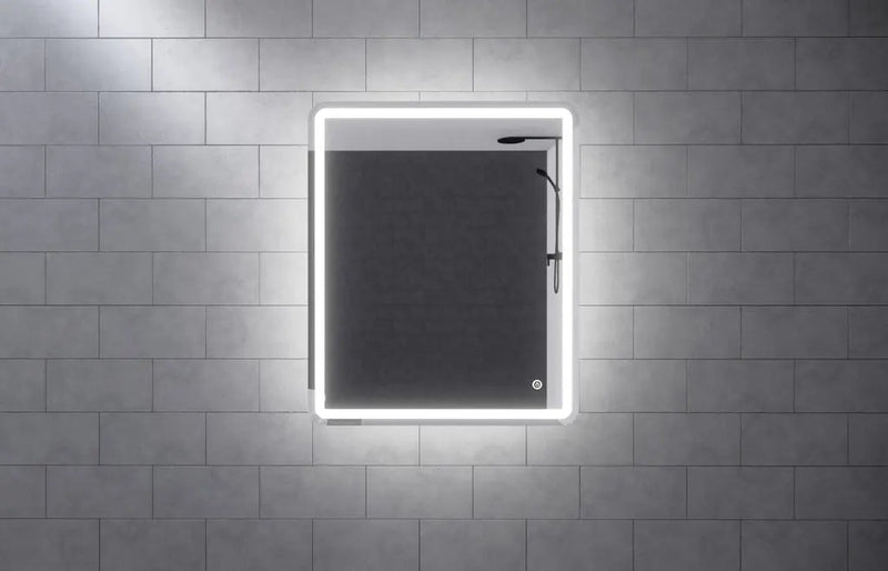 ABS Riva - Riva S2 Frameless Rectangle Led Mirror With 3 Colour Lights Frontlit 750mm - Aqualux Bathrooms