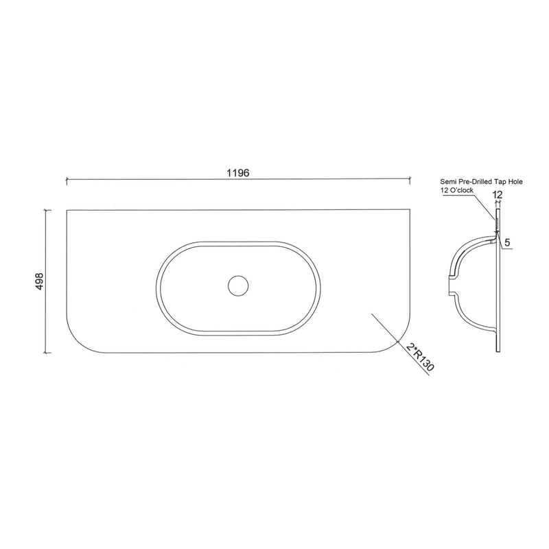 OTTI HAVANA CHLOE SILK MATTE WHITE UNDERMOUNT SINGLE VANITY SOLID SURFACE STONE TOP WITH BASIN (MULTIPLE SIZES AVAILABLE)