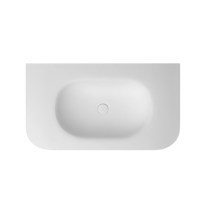 OTTI HAVANA CHLOE SILK MATTE WHITE UNDERMOUNT SINGLE VANITY SOLID SURFACE STONE TOP WITH BASIN (MULTIPLE SIZES AVAILABLE)