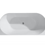 MUSEN Back to Wall Bathtub (Gloss White) - Aqualux Bathrooms- Mercio