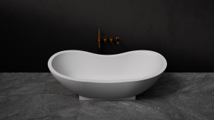 Pietra Bianca Mango Freestanding Stone Bath - view 4
