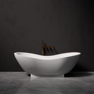 Pietra Bianca Mango Freestanding Stone Bath - view 3