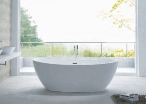 Maria Freestanding Stone Bath by Pietra Bianca - view 2