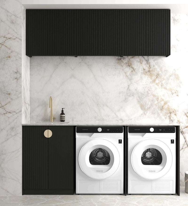 OTTI MARLO MATTE BLACK 630MM BASE LAUNDRY CABINET