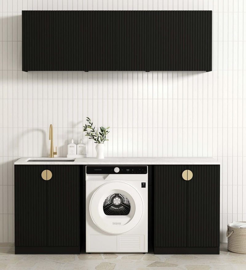 OTTI MARLO MATTE BLACK 630MM BASE LAUNDRY CABINET