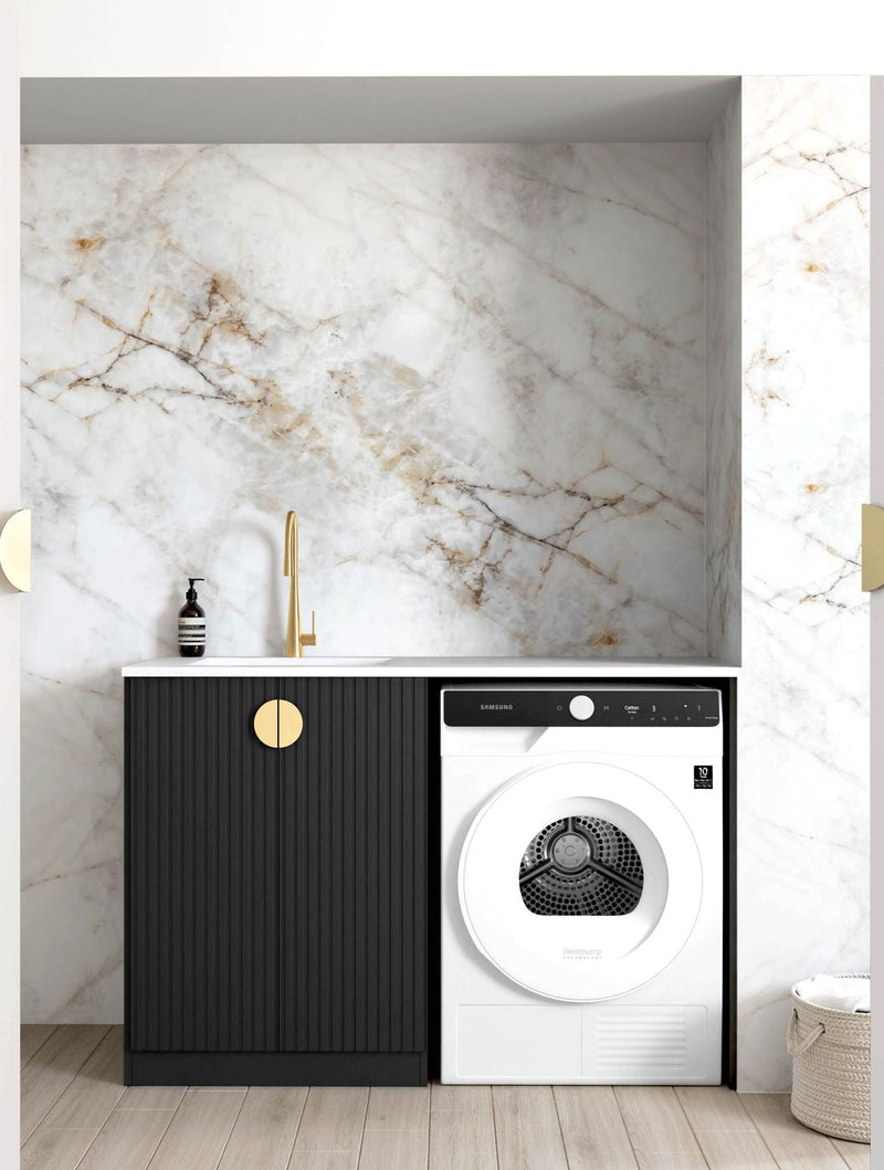 OTTI MARLO MATTE BLACK 630MM BASE LAUNDRY CABINET