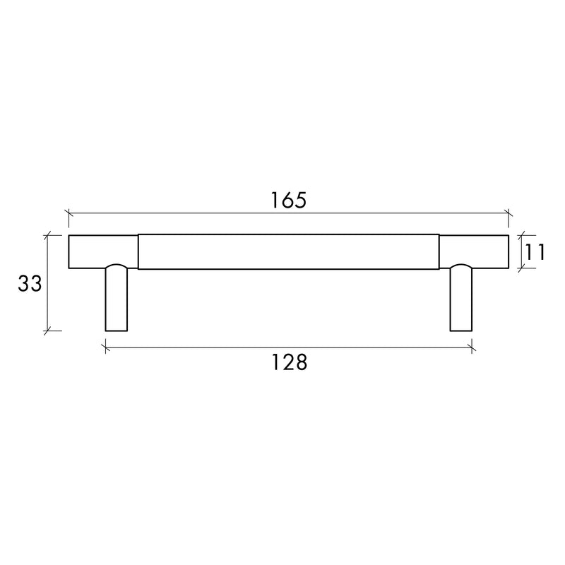 OTTI NORD HANDLE BRUSHED BRASS (MULTIPLE SIZES AVAILABLE)