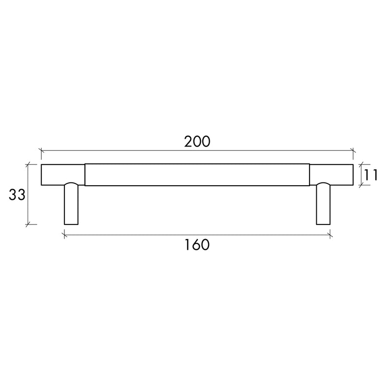 OTTI NORD HANDLE BRUSHED NICKEL (MULTIPLE SIZES AVAILABLE)