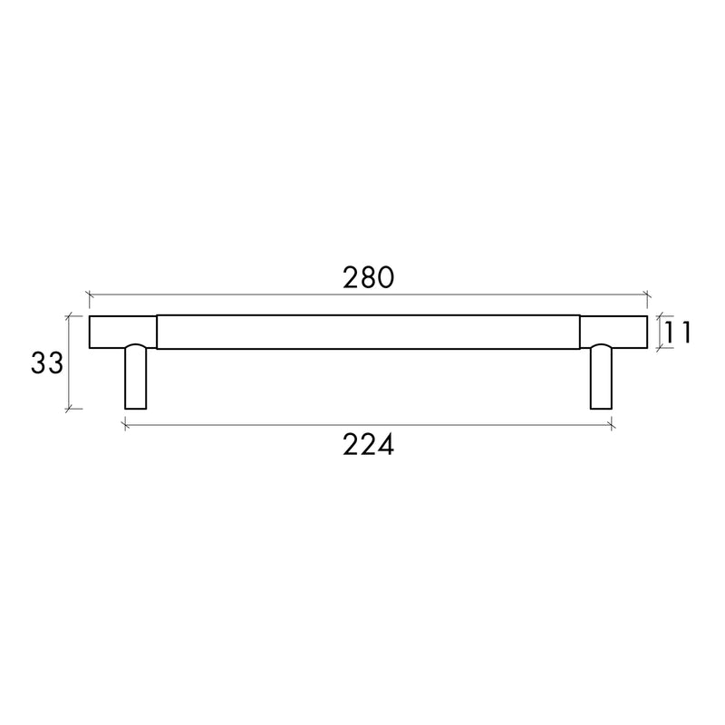 OTTI NORD HANDLE BRUSHED NICKEL (MULTIPLE SIZES AVAILABLE)