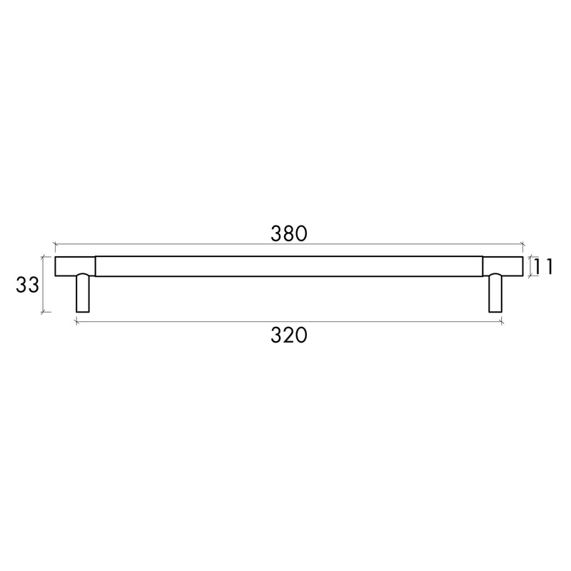 OTTI NORD HANDLE MATTE BLACK (MULTIPLE SIZES AVAILABLE)