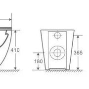 Norton99 Wall Faced Pan - Aqualux Bathrooms- Mercio