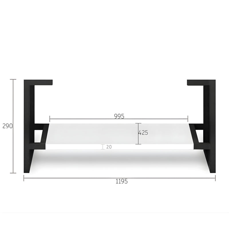 OTTI NOOSA MATTE WHITE 1200MM SINGLE BOWL FLOOR STANDING VANITY