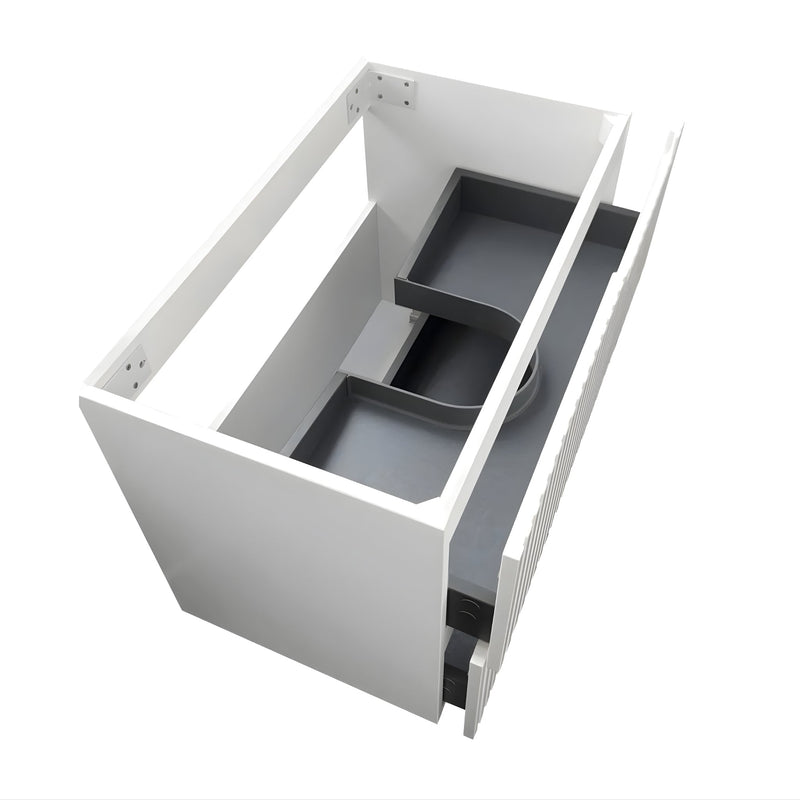 OTTI NOOSA MATTE WHITE 750MM SINGLE BOWL WALL HUNG VANITY