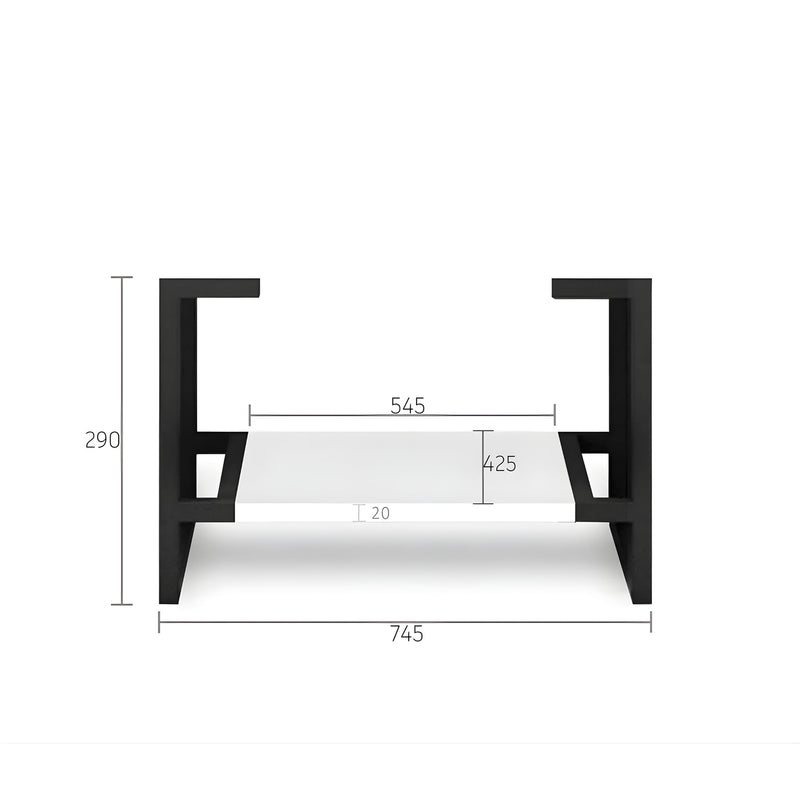 OTTI NOOSA MATTE WHITE 750MM SINGLE BOWL FLOOR STANDING VANITY