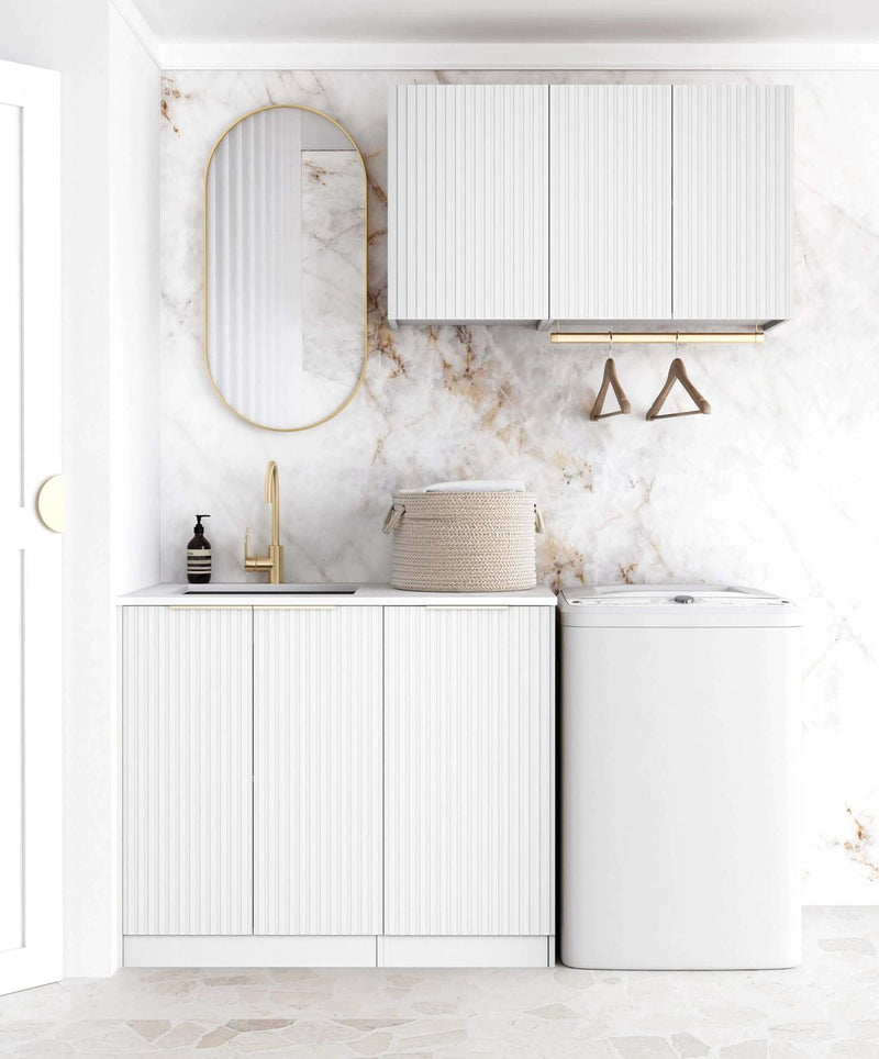 OTTI NOOSA MATTE WHITE 630MM BASE LAUNDRY CABINET