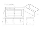 ORTA White Freestanding Bathtub - Beyond Bathware