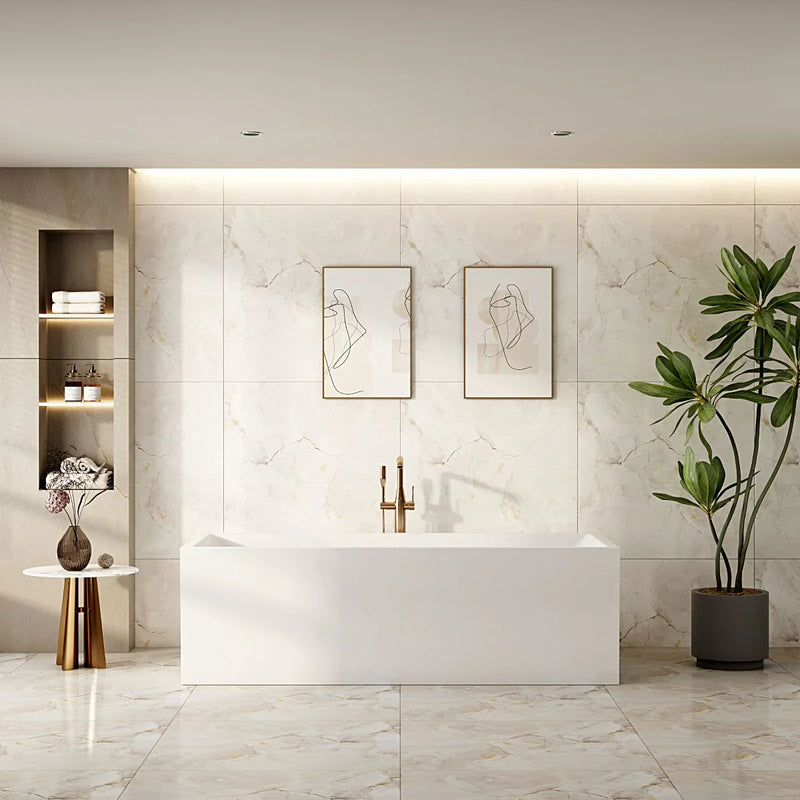 ORTA White Freestanding Bathtub - Beyond Bathware