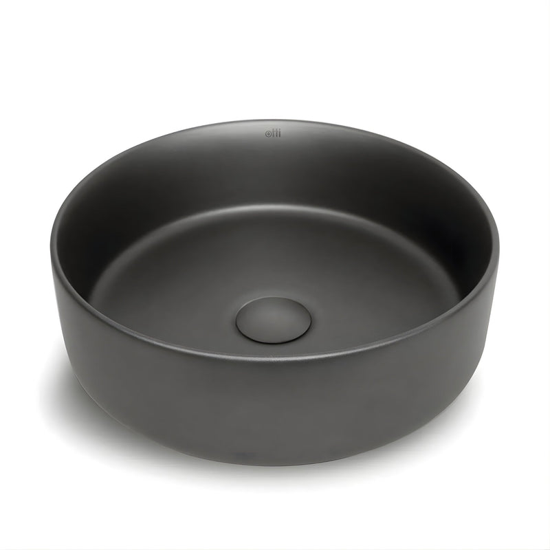 OTTI RADIUS ROUND BASIN GUN METAL 360MM