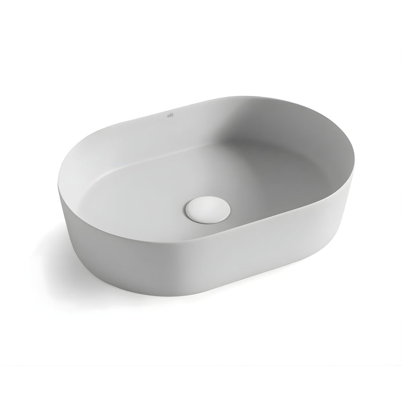 OTTI QUAY OVAL BASIN MATTE WHITE 500MM