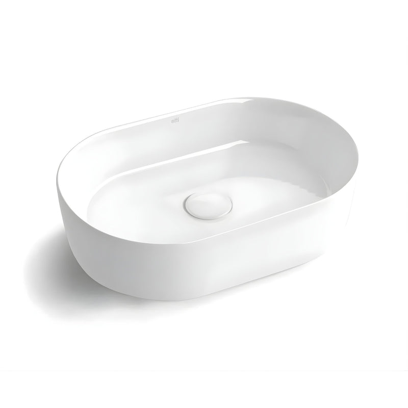OTTI QUAY OVAL BASIN MATTE WHITE 500MM