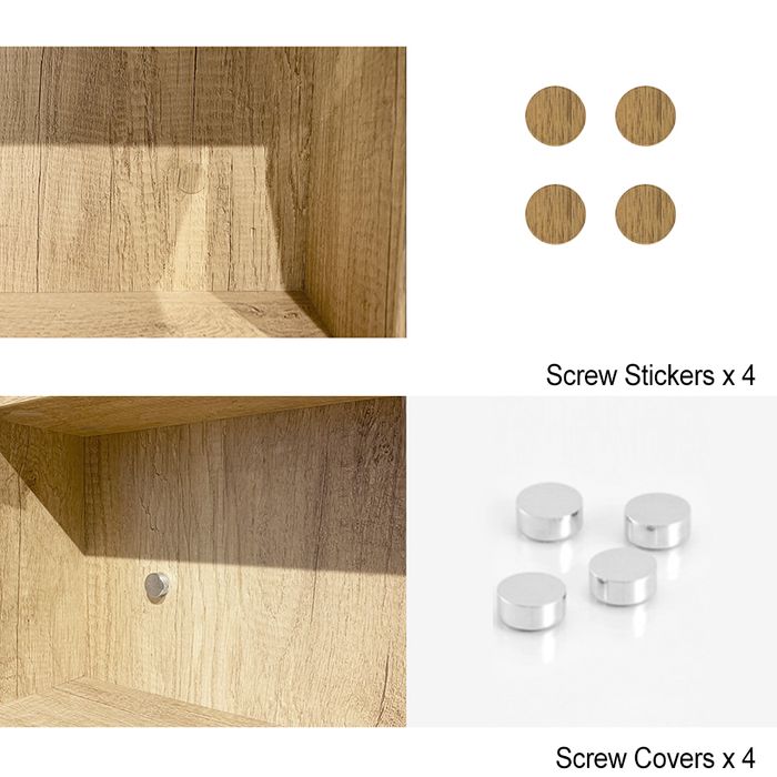 OTTI BYRON NATURAL OAK MIRROR SHAVING CABINET 1200X800MM
