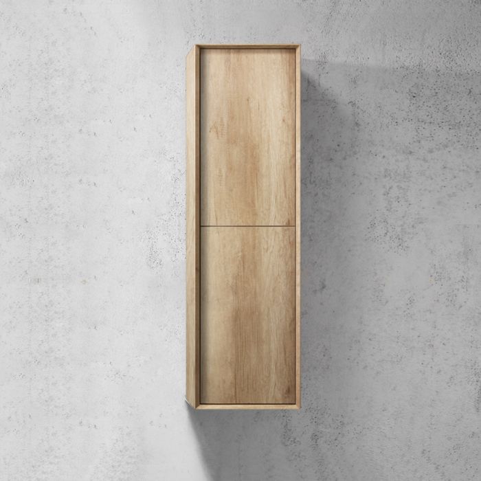 OTTI BYRON WALL HUNG TALL BOY NATURAL OAK 350MM X 1200MM
