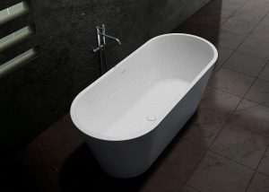 Olive Freestanding Stone Bath by Pietra Bianca - view 2