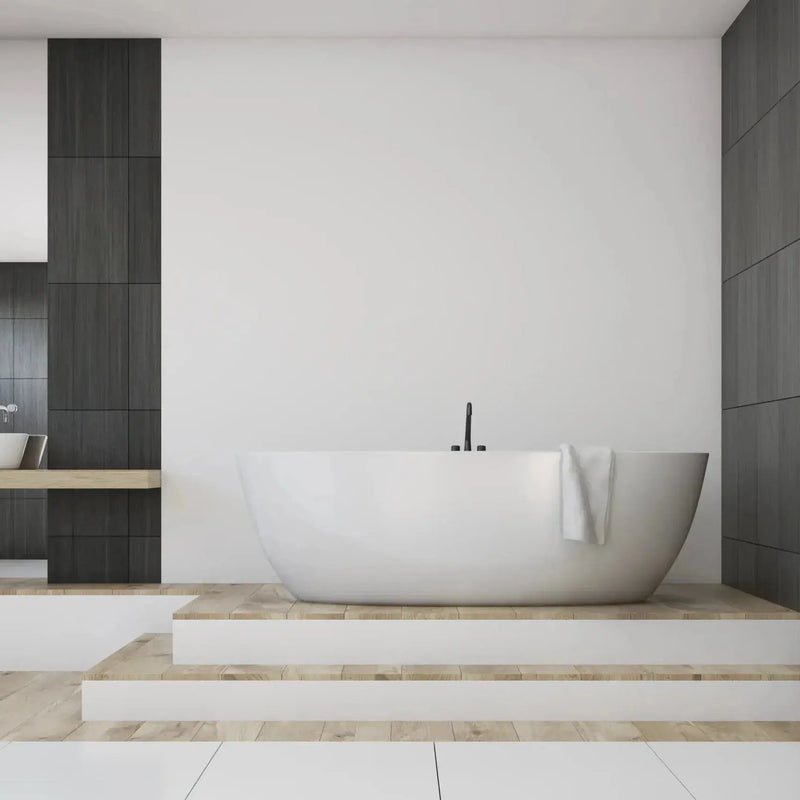 Olivia Freestanding Bathtub - Non Overflow - Aqualux Bathrooms- Poseidon