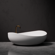 Onda Freestanding Stone Bath by Pietra Bianca - view 2