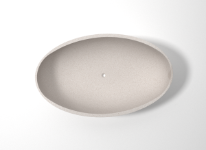 Pietra Bianca Onda Freestanding Stone Bath - view 5