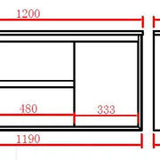 PETRA Single Wall Hung  Vanity 1200 - Aqualux Bathrooms- Poseidon