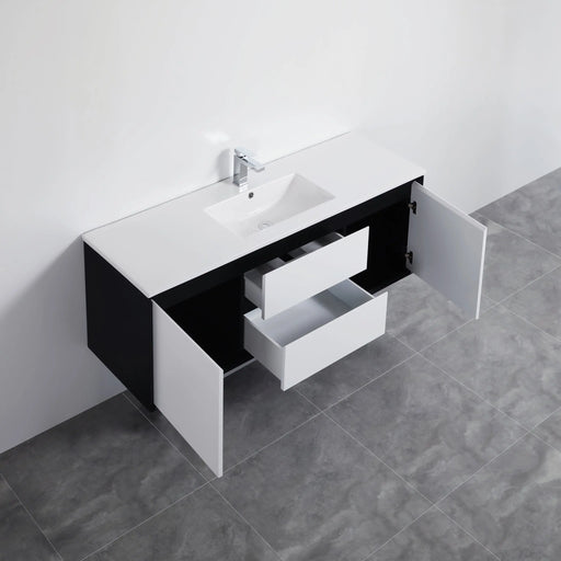 Poseidon - PETRA Wall Hung Single Wall Vanity 1500 - Aqualux Bathrooms