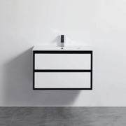 PETRA PVC Wall Hung Vanity 750 - Aqualux Bathrooms- Poseidon
