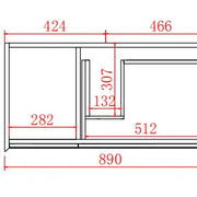 PETRA PVC Wall Hung Vanity 900 - Aqualux Bathrooms- Poseidon