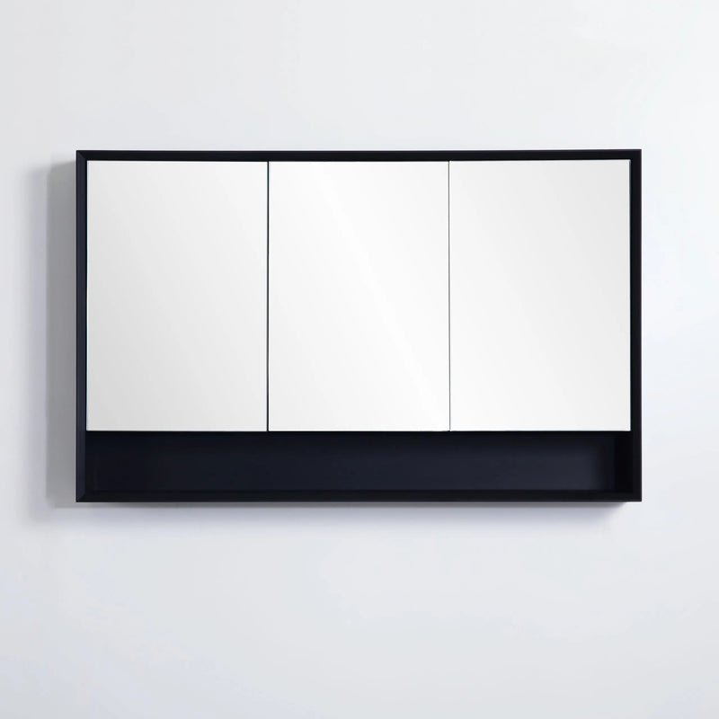 PETRA Single Door Shaving Cabinet 1200mm - Aqualux Bathrooms- Poseidon