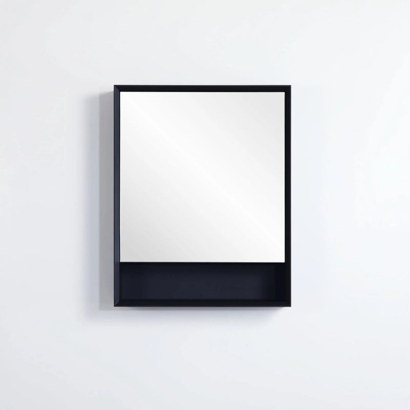 PETRA Single Door Shaving Cabinet 600mm - Aqualux Bathrooms- Poseidon