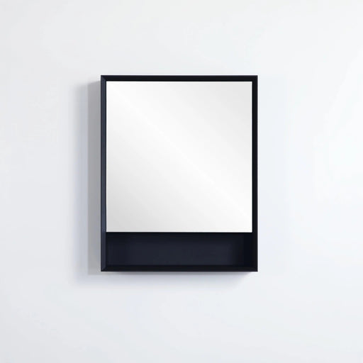 PETRA Single Door Shaving Cabinet 600mm - Aqualux Bathrooms- Poseidon