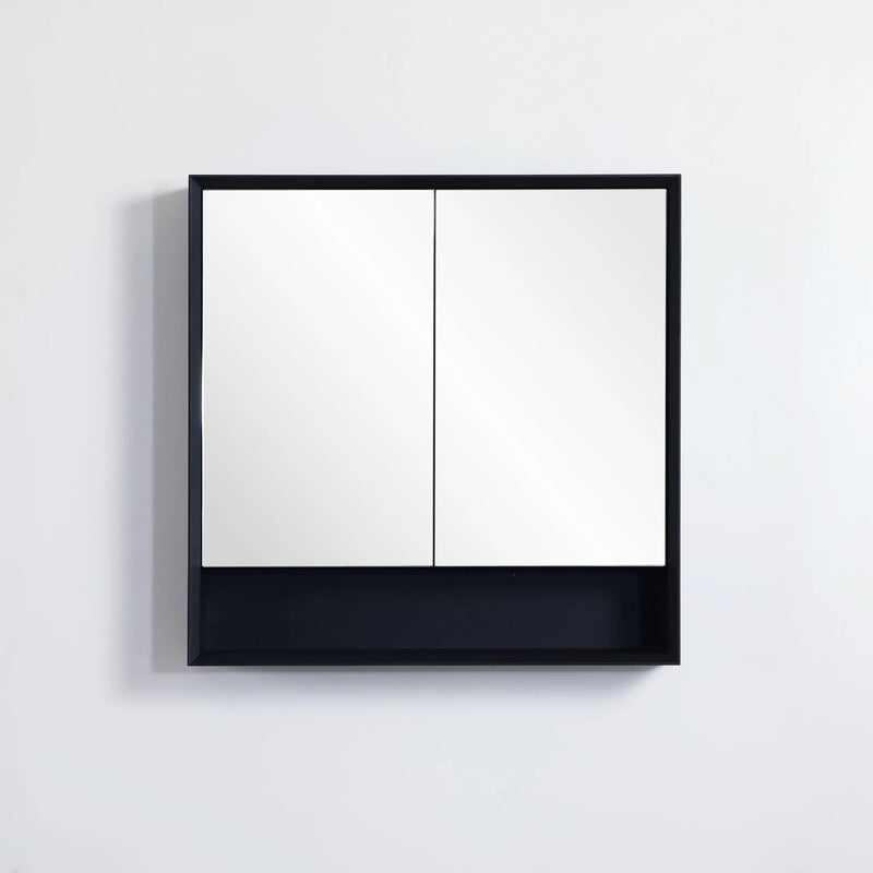 PETRA Single Door Shaving Cabinet 750mm - Aqualux Bathrooms- Poseidon