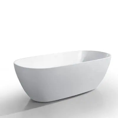 Pilato 1500mm Freestanding Matt White Bathtub - Aqualux Bathrooms- Mercio