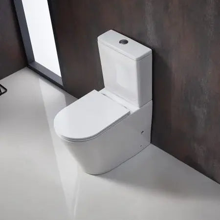 Mercio Pani Rimless Back To Wall Toilet Suite - Aqualux Bathrooms- Mercio