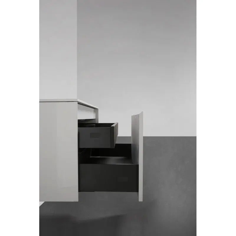 Belbagno - Belbagno Prado wall hung Vanity 750mm -  Gloss White - Aqualux Bathrooms