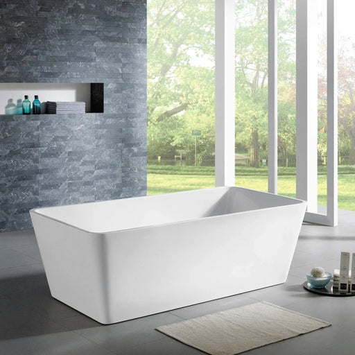 Qubist Freestanding Bathtub - Aqualux Bathrooms- Poseidon